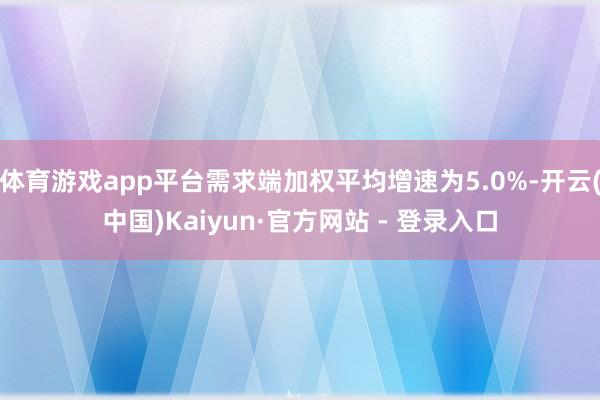 体育游戏app平台需求端加权平均增速为5.0%-开云(中国)Kaiyun·官方网站 - 登录入口