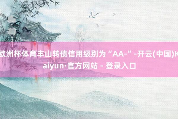 欧洲杯体育丰山转债信用级别为“AA-”-开云(中国)Kaiyun·官方网站 - 登录入口