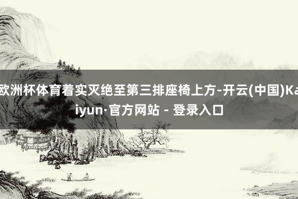 欧洲杯体育着实灭绝至第三排座椅上方-开云(中国)Kaiyun·官方网站 - 登录入口