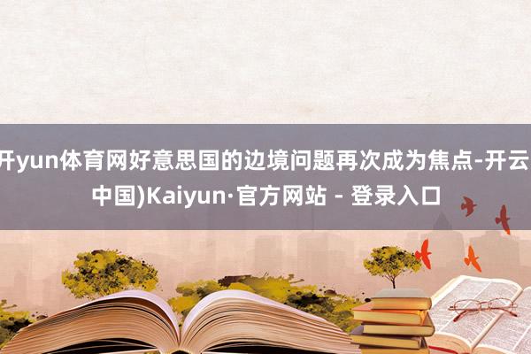 开yun体育网好意思国的边境问题再次成为焦点-开云(中国)Kaiyun·官方网站 - 登录入口