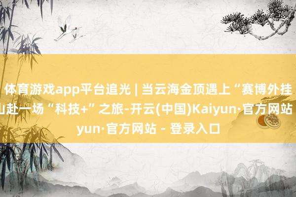 体育游戏app平台追光 | 当云海金顶遇上“赛博外挂” 来武功山赴一场“科技+”之旅-开云(中国)Kaiyun·官方网站 - 登录入口