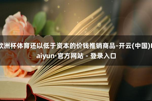 欧洲杯体育还以低于资本的价钱推销商品-开云(中国)Kaiyun·官方网站 - 登录入口