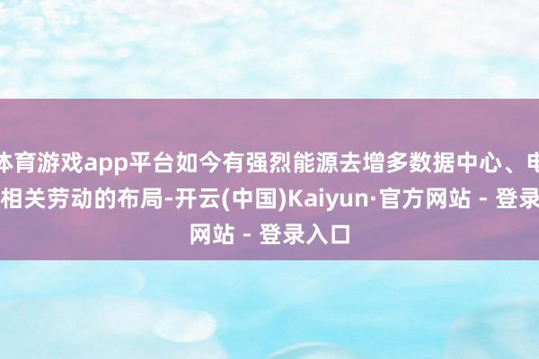 体育游戏app平台如今有强烈能源去增多数据中心、电厂及相关劳动的布局-开云(中国)Kaiyun·官方网站 - 登录入口