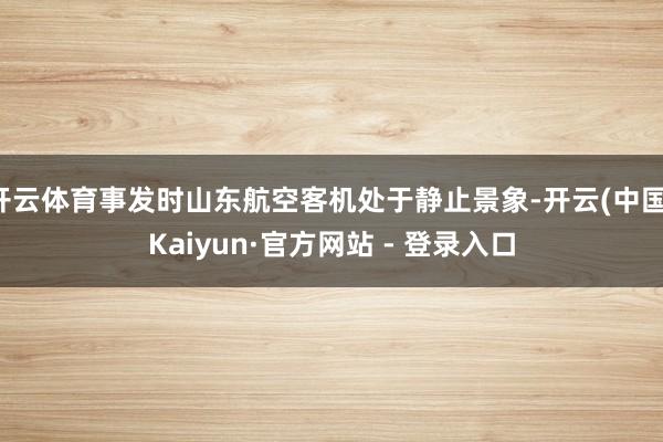 开云体育事发时山东航空客机处于静止景象-开云(中国)Kaiyun·官方网站 - 登录入口