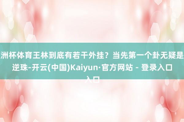 欧洲杯体育王林到底有若干外挂？当先第一个卦无疑是天逆珠-开云(中国)Kaiyun·官方网站 - 登录入口