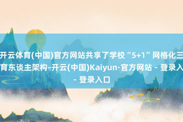 开云体育(中国)官方网站共享了学校“5+1”网格化三全育东谈主架构-开云(中国)Kaiyun·官方网站 - 登录入口